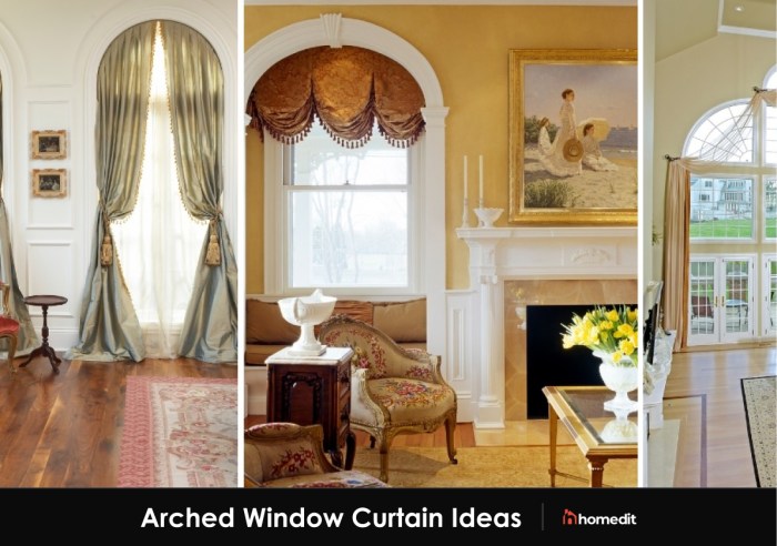 How to decorate a half circle window