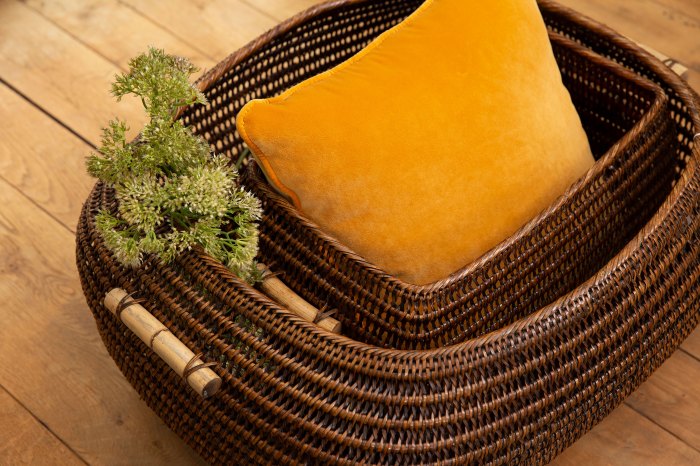 How to decorate a basket for living room