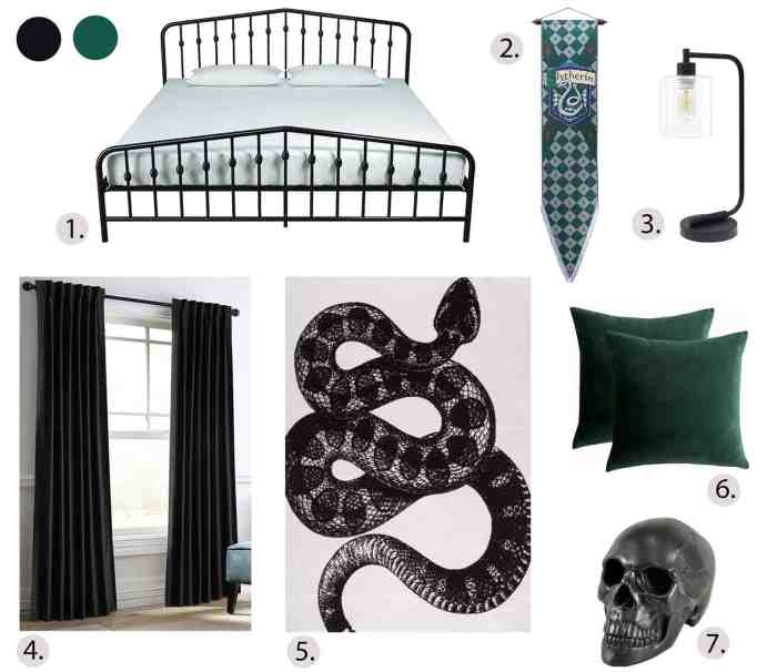 How to decorate your room like a slytherin