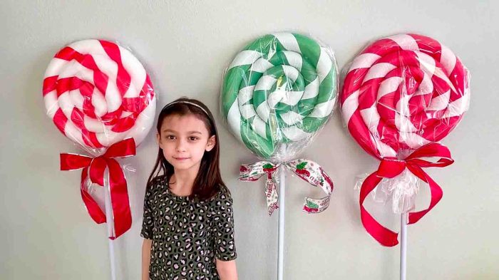 How to make a giant lollipop decoration