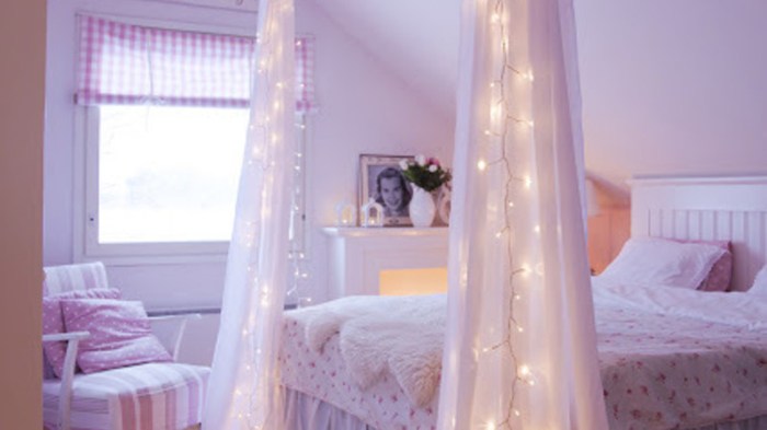 How to decorate dorm room with fairy lights