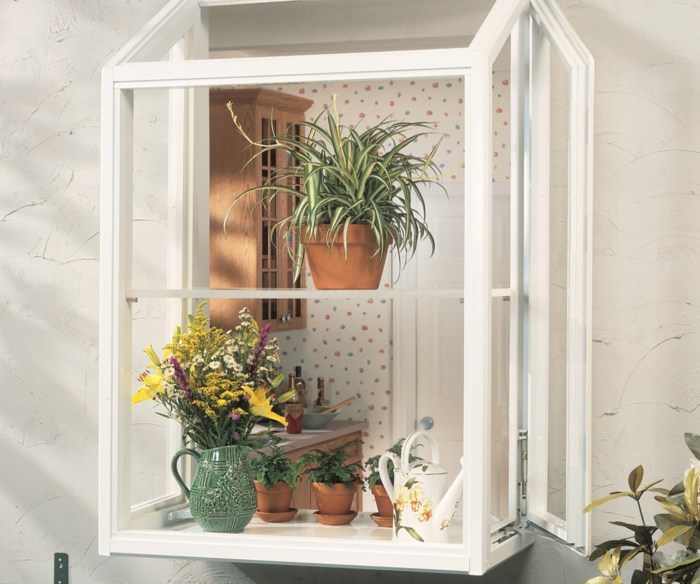 How to easily decorate a kitchen garden window