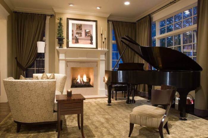 How to decorate a room with a piano