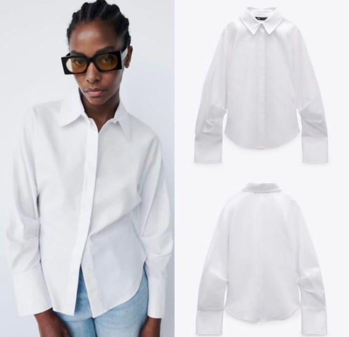 Zara white dress shirt mens